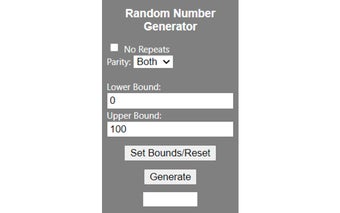 Random Number Generator