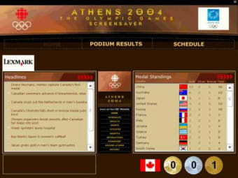 2004 Olympic Games Screensaver