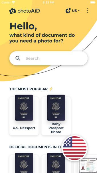US Passport Photo Booth AiD