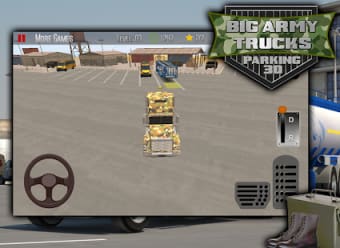 Big Army Trucks Parking 3D