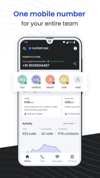 Superfone: Business phone CRM