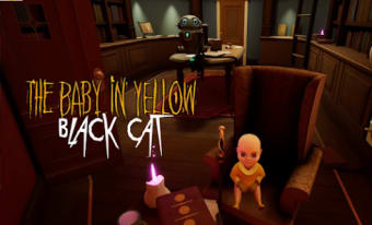 The Baby Black In Yellow Cat