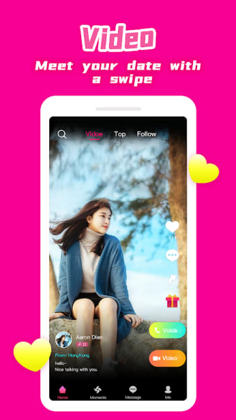 Lovingme: Dating new friends by video & voice chat