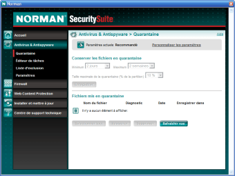 Norman Antivirus et Antispyware