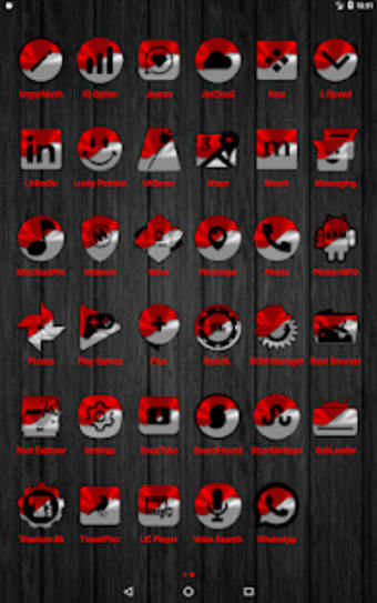 Half Light Red Icon Pack Free