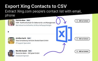 Contacts Export for Xing (Email + Phone)