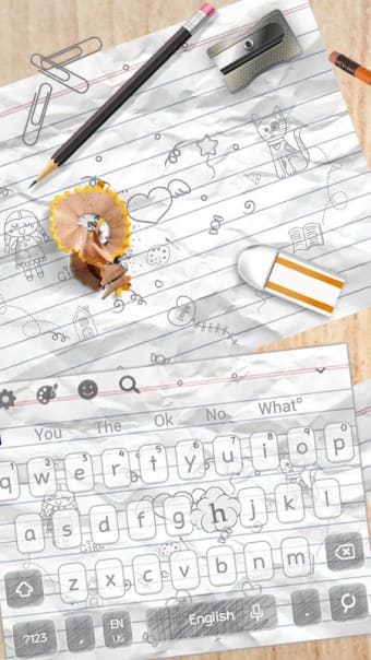 Doodle Pencil Keyboard Theme