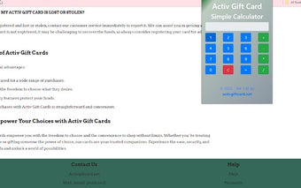 Activ Gift Card