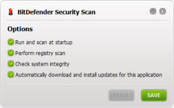 BitDefender Security Scan