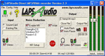 LAPSAudio's MP3 / WMA Recorder
