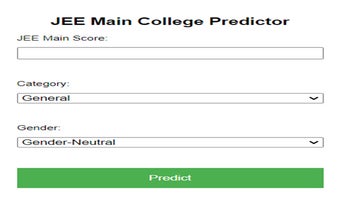 JEE Main College Predictor