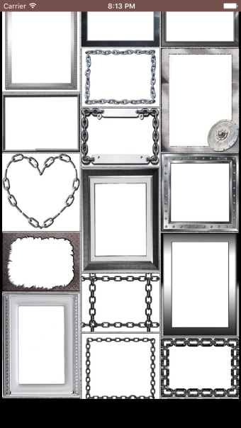 Metal Photo Frames - Silver Steel Shiny Pictures