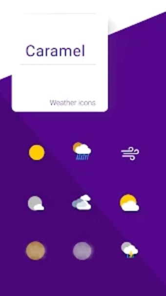 Caramel weather icons