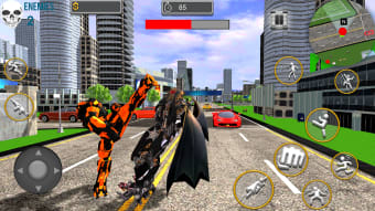 Flying Bat Robot Hero Games 3D