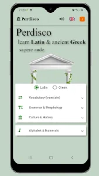 Perdisco - learn Latin  Greek