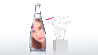 Bottle Glass Photo Frames