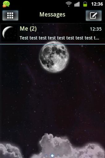 Night Moon GO SMS Theme