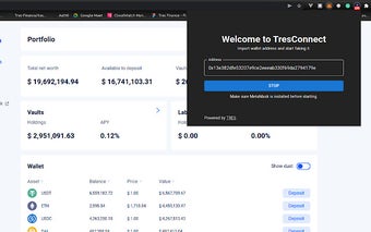 TresConnect MetaMask Impersonator