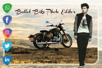 Bullet Photo Editor: Bike Photo Frame