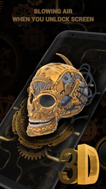 Skull Lock Screen  Wallpaper