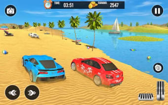 Crazy Car Water Surfing Games