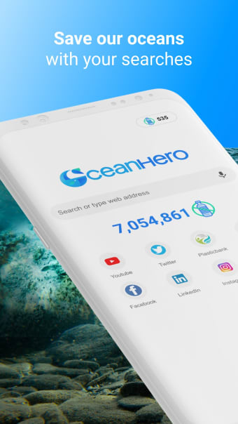 OceanHero - Search the web and save the oceans