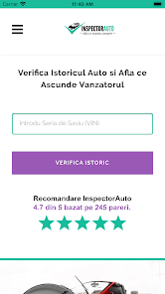 Inspector Auto.ro  Istoric Au