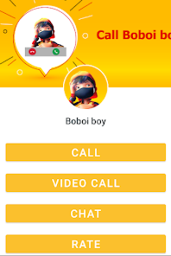 Boboi boy call Fake video call