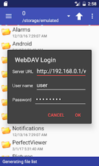 Perfect Viewer WebDAV Plugin