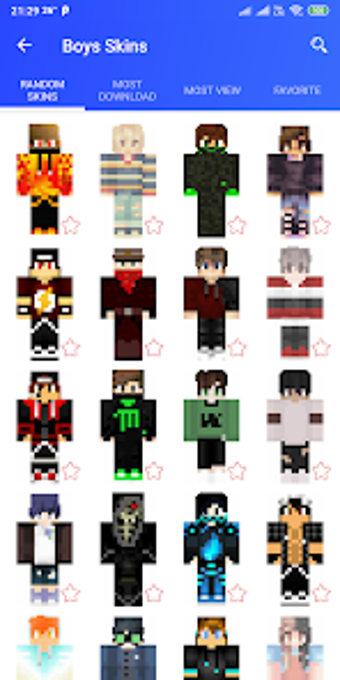 Boys Skins