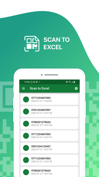 Scan to Excel - QR  Barcode