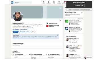 ResumeBoostAI - LinkedIn Profile to PDF