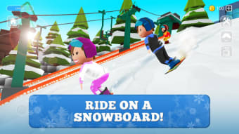 Snowboard Craft: Freeski Sled Simulator Games 3D