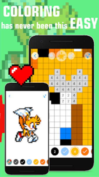 Pixel.Unicorn: Pixel Art Color By Number