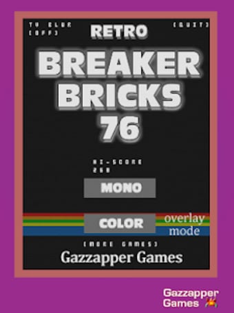 Breaker Bricks 1976 Classic Arcade Brick Breaker