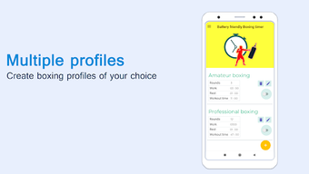 Battery friendly  Boxing timer PRO