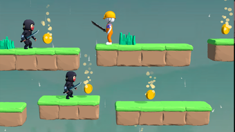 Jump Ninja games falling boy