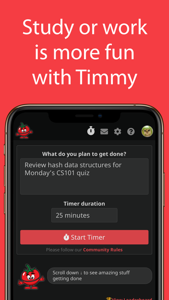 Timmy - Social Pomodoro Timer