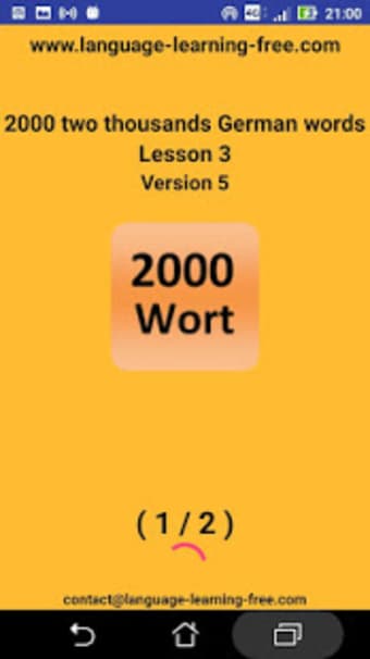2000 German Words most used