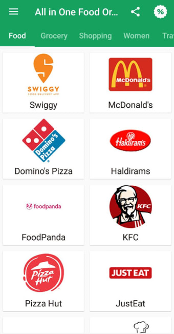 All in One Food Ordering app
