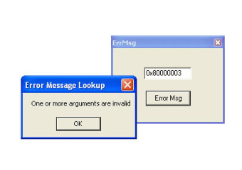 Windows Error Code Lookup Tool (ErrMsg)