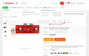 Aliexpress.com personal karma counter