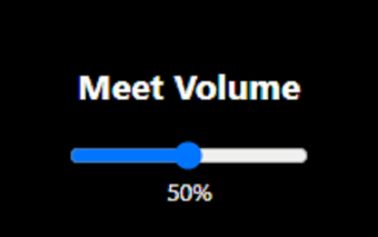 Google Meet Volume Control