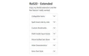 Roll20 Extended