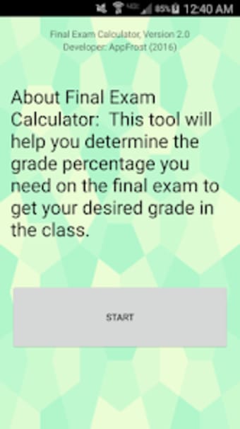 Final Exam Calculator