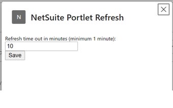 NetSuite Portlet Refresh