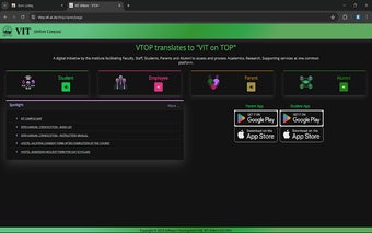 VTOP Dark Mode