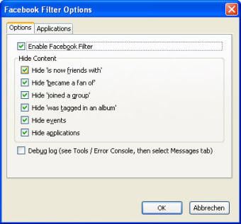 Facebook Filter