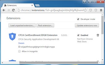 CFCA CertEnrollment.SDGK Extension