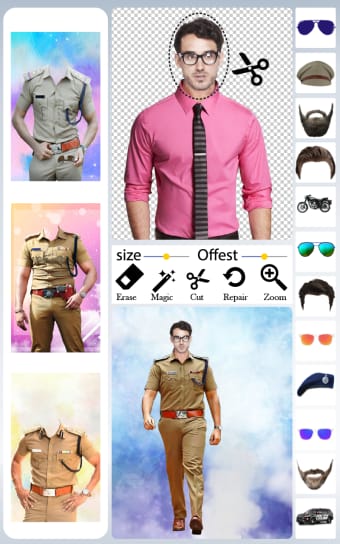 Men Police Suit - Photo Editor